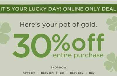 Gymboree: 30% off your entire purchase! Plus, take an additional 20% off!