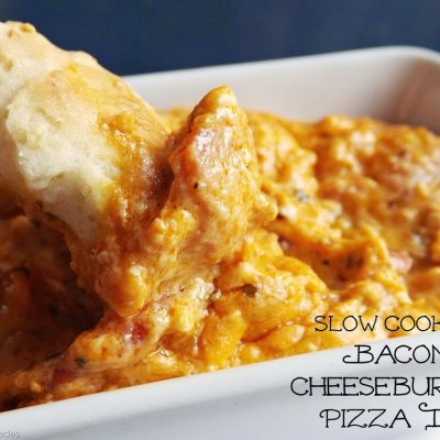 Slow Cooker Bacon Cheeseburger Pizza Dip