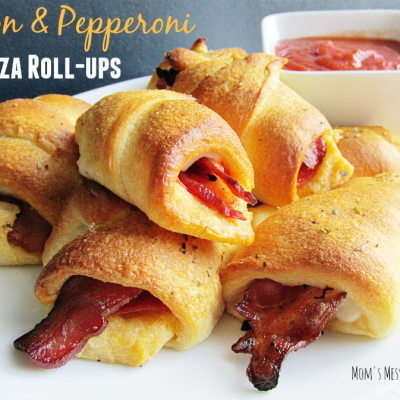 Bacon & Pepperoni Pizza Roll-Ups