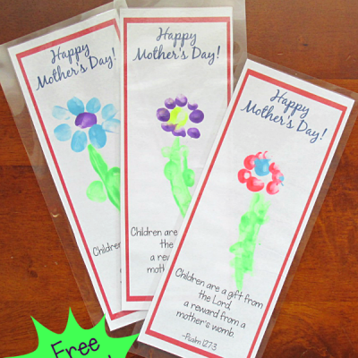 Free Printable Bookmark Craft for Mother’s Day