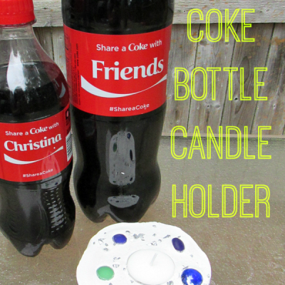 DIY Coke Bottle Candle Holder