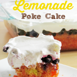 Triple Berry Lemonade Poke Cake
