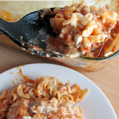 My Favorite Lasagna Casserole