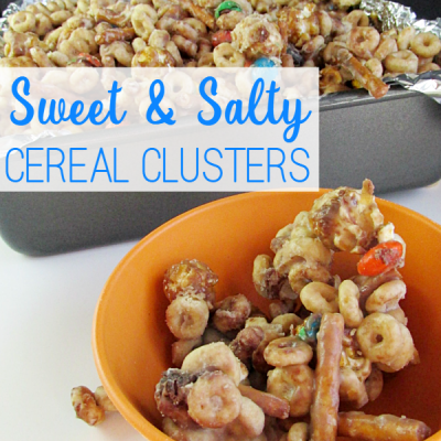 Sweet & Salty Cereal Clusters for After School Snacking