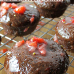 Strawberry Glazed Mini Chocolate Donuts