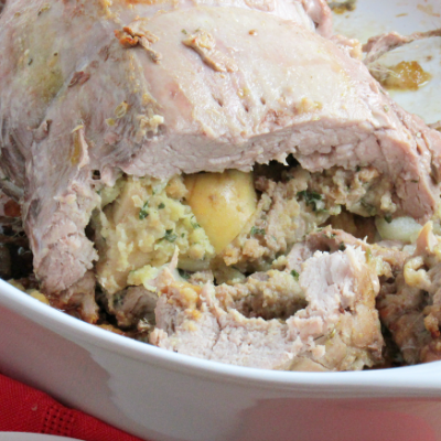 Apple Stuffed Pork Tenderloin