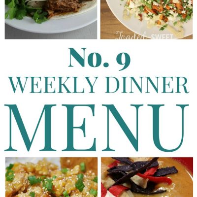 Weekly Dinner Menu #9