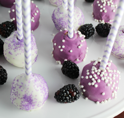 Blackberry Cake Pops