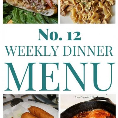 Weekly Dinner Menu #12