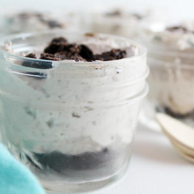 Cookies and Cream Cheesecake in a Jar