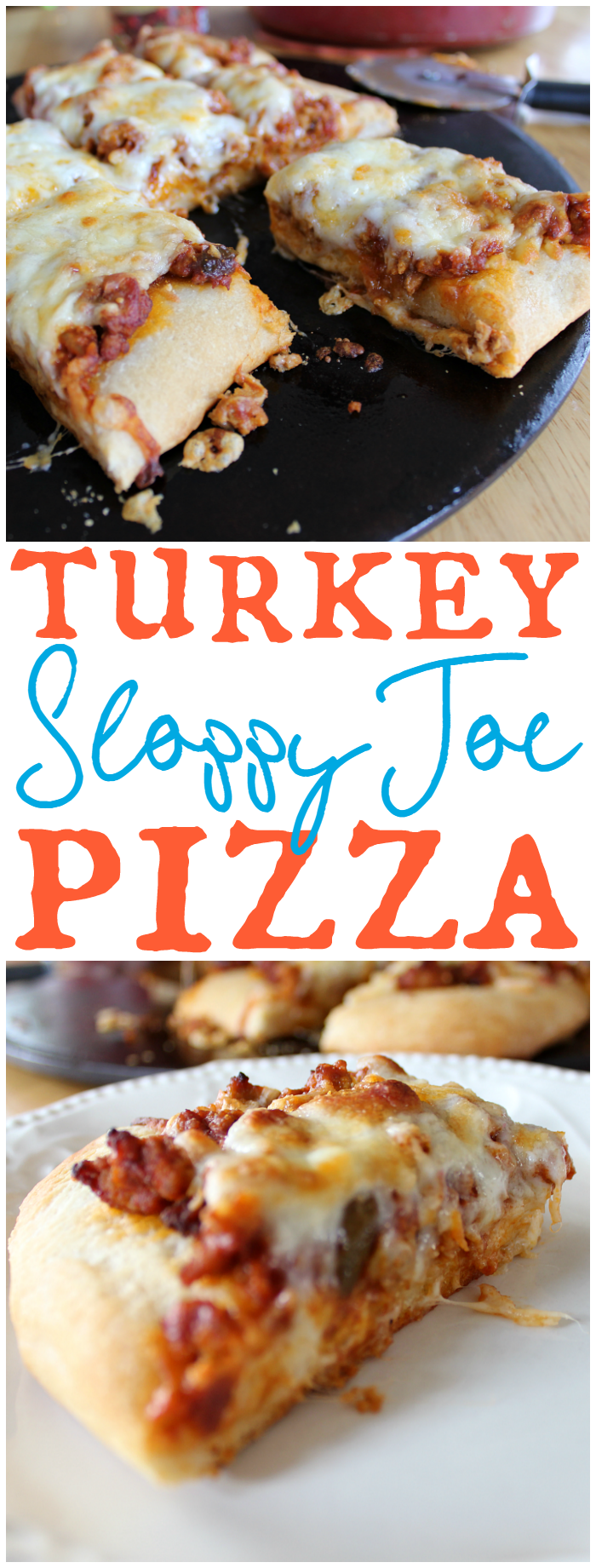 Turkey Sloppy Joe Pizza is a delicious, kid-approved, new spin on a classic!