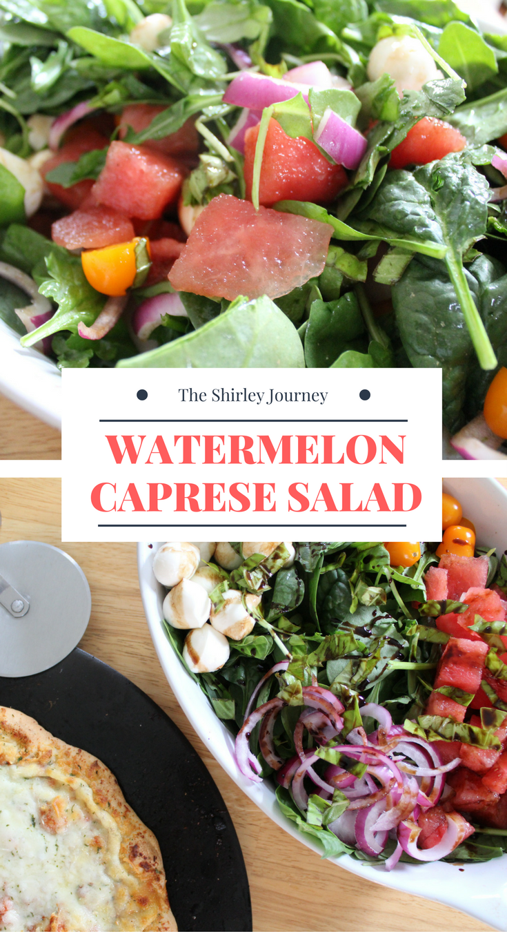 Watermelon Caprese Salad is a great side dish or a light lunch. 