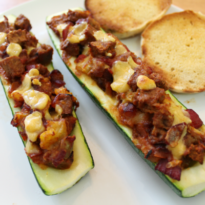 Jenny Craig Recipe: Taco Stuffed Zucchini Boats