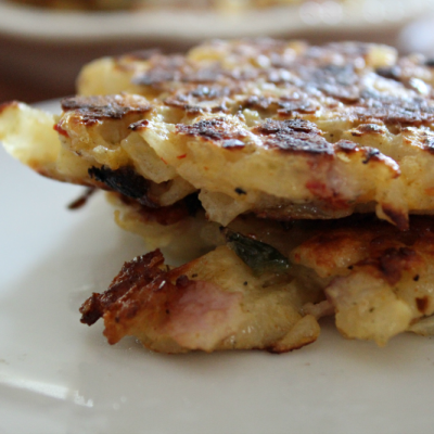 Ham & Cheese Potato Pancakes