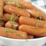Honey and Brown Sugar Glazed Slow Cooker Carrots